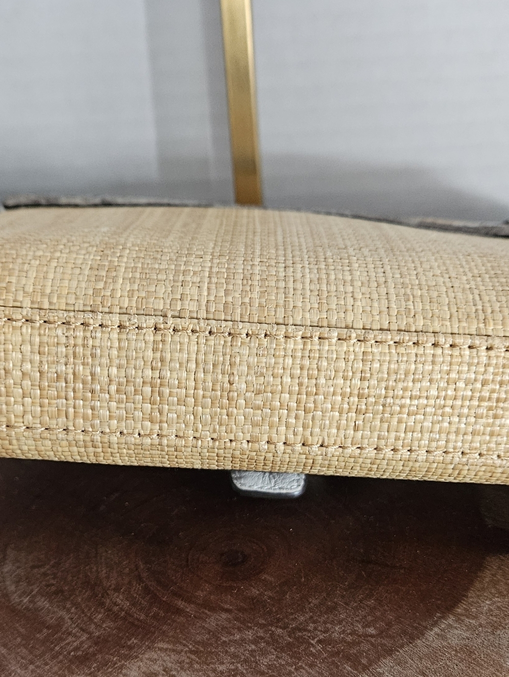 Coach Taylor City Natural Straw & Python Clutch Wristlet - Picture 10 of 11